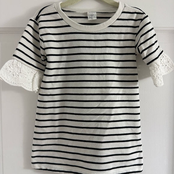 GAP Striped dress with lace sleeves 18-24 months - Picture 3 of 3
